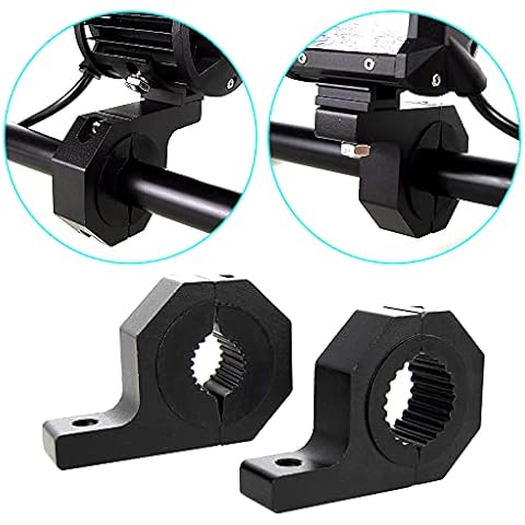 RIGIDON Led Work Light Bar Mounting Brackets,1.5" / 2", 2PCS Universal Adjustable Mounting Bracket Holder Tube Clamp Holder for Car Off road Truck 4x4 SUV ATV Cover
