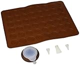 Longzang 48-Capacity Macarons Mat and Decorating Flower Tools