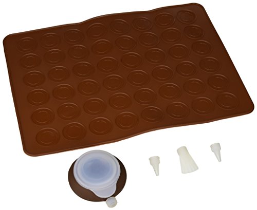 Longzang 48-Capacity Macarons Mat and Decorating Flower Tools