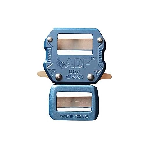 ADF® RAPTOR 1.0" BUCKLE, heavy-duty, extra strength quick-release tactical buckles, Made in USA (Blue) Cover