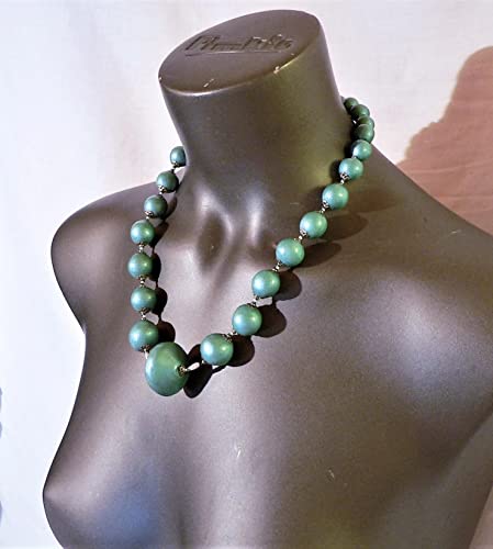 Collier bleu turquoise princesse : le cadeau idéal en perles céramique