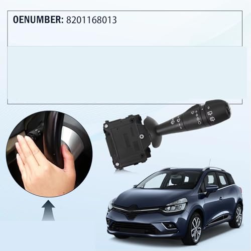 Commodo clignotant Clio IV levier commande essuie-glace Trafic 3 8201168013