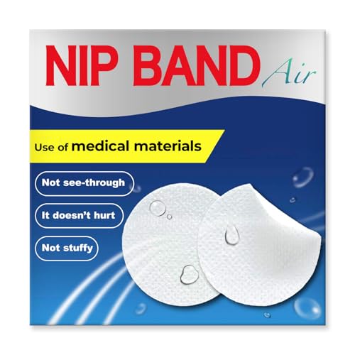 CONYCONY Mens Nipple Tape 60Pcs(30Pairs) Sticky Clear Pads Invisible Chest Cover Support for Running Jogging Marathon Muscle Training Sports Fitness and Everyday Use (60, White)