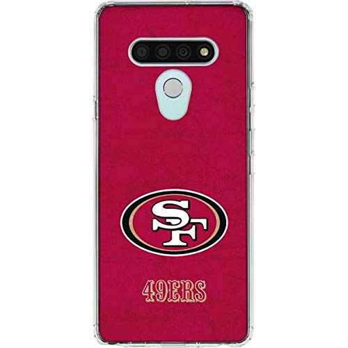 Skinit Clear Phone Case Compatible with LG Stylo 6 - Officially Licensed NFL San Francisco 49ers Distressed Design