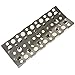 GasSaf Heat Plate for Select Turbo BBQ Replacement Parts, 16.5 inch Briquette Tray for Turbo Sts, Elite, Classic Gas Grills, 4-Pack Stainless Steel Heat Plates for Nexgrill Grill Parts(16 1/2 x 6 1/2)