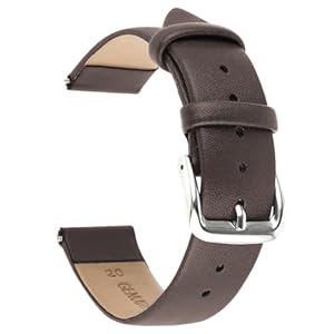 Vintage-Leder-Uhrenarmband, weiches Kalbsleder, universelles Ersatzarmband mit Edelstahl-Schnalle, 18 mm/20 mm/22 mm