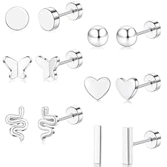 Silver-Butterfly Snake Earrings