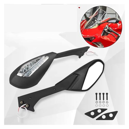 Espejos para Ducati Panigale V4S V2 solucionan vibracion con vista trasera limpia intermitentes 4