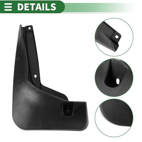 Image of Motoforti Mud Flaps Splash Guards Mud Guards for Buick Electra E4 2023-2024 W /Mount Accessories