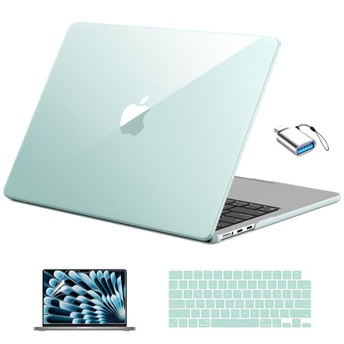 Image of EooCoo for MacBook Air 13 inch Case M5 /M4 /M3 /M2 2026-2022, Sage Green