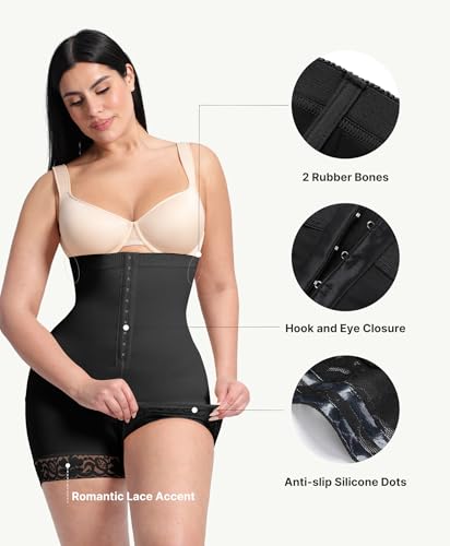 Image of FeelinGirl Shapewear Faja Body Shaper Tummy Control Shapewear Fajas Colombianas Moldeadoras Butt Lifting Shorts