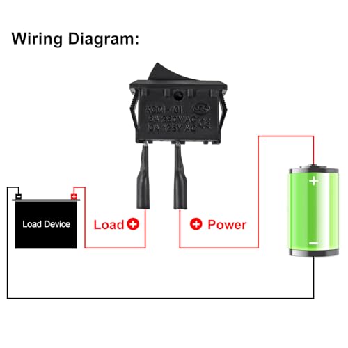 Petit interrupteur marche/arrêt 120V 10A pour réparation d'appareils électriques - 4