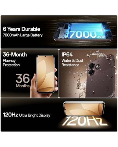 Image of OPPO A6c 4G (Stone Brown, 4GB RAM, 64GB Storage) | 7000mAh Long-Lasting Battery | 120Hz Ultra Bright Display | IP64 Protection | 13MP Camera -with No Cost EMI /Additional Exchange Offers | 7000mAh Long-Lasting Battery, 120Hz Ultra Bright Display, IP64 Protection, 13MP Camera
