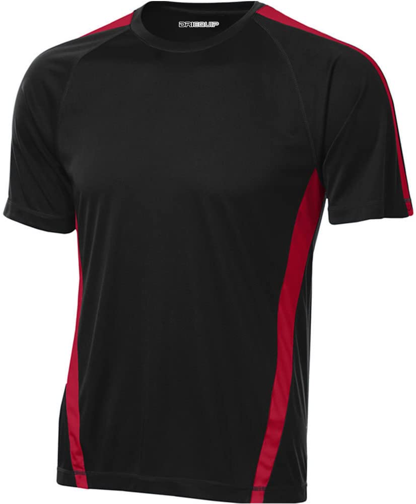 Joe's USA Men's Short Sleeve Moisture Wicking Athletic T-Shirts
