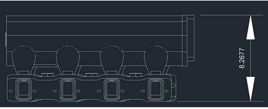 Miniatura 9 de LS3 L92 4.016 in Fab Colector de admisión con sensor MAP Provision+ rieles de combustible (negro)