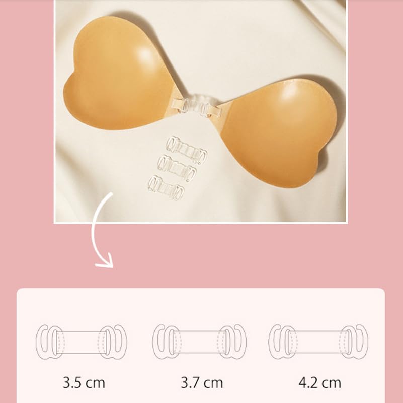 Reggiseno invisibile spingere su copricapezzoli senza spalline traspirante confortevole alta viscosa autoadesivo copricapezzoli riutilizzabile reggiseno copricapezzoli Classe/pink/AB