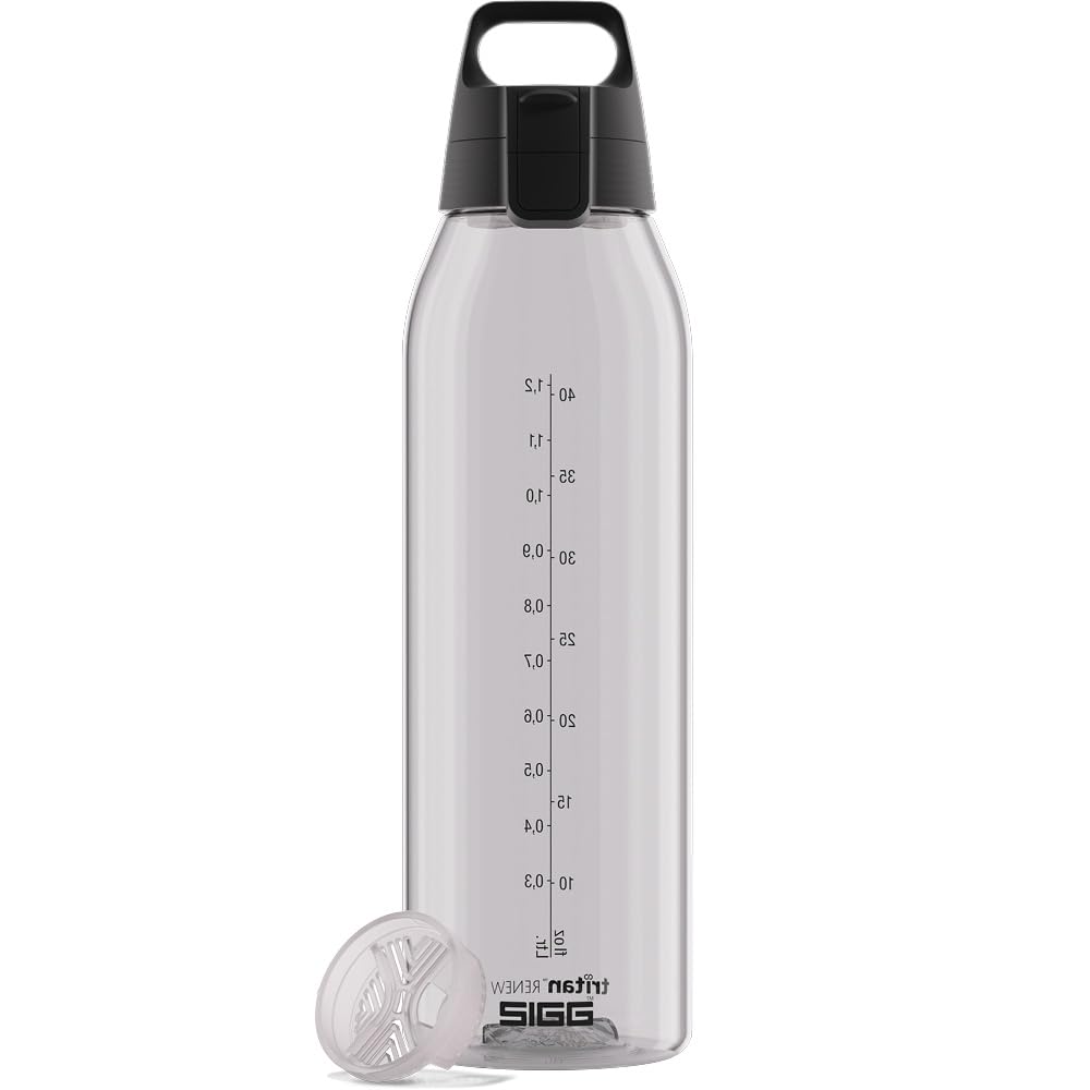 Sigg - Tritan Water Bottle - Total Color ONE Transparent - Suitable For Carbonated Beverages - Dishwasher Safe - Leakproof - Lightweight - BPA Free - 1.5L