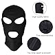 SKHAOVS 3 Pack Dünn Skimaske, Sturmhaube mit 3 Löchern für Herren/Damen, Balaclava, Atmungsaktiv Gesichtshaube Sturmmaske, Vollgesichtsmaske, Winddicht, Einheitsgröße, für Outdoorsports (Schwarz)