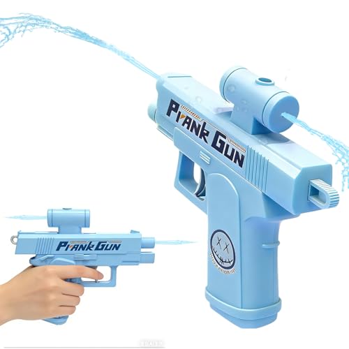 KLINNA Pistola de agua inversa Prank Pistola de agua de cuerda delantera y trasera pulverización divertidos artilugios para adultos y niños Fiesta de verano Playa Piscina