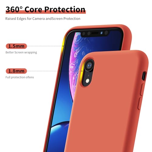 TAXXOE Silicone Case Compatible with iPhone XR Case Soft Ultra Slim Protective Shockproof Liquid Silicone Phone Case - Image 4