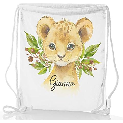 Personalised Pink Glitter Drawstring Backpack Cover