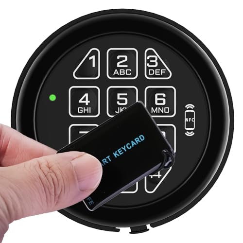 NFC Mobile Control Safe Electronic Lock Replacement Keypad - 2 Cards & Keys