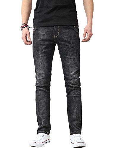 Ma Croix Mens Jeans Skinny Slim Fit Stretch Denim Long Pants2