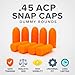 TechStudio3D .45 ACP Snap Caps – Inert Dummy Rounds for Dry Fire Training – Durable & Reusable – High Visibility – 5/10/20 Pack (5 Pack)
