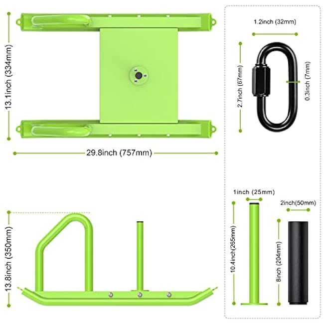 Kipika Weight Sled Fitness Sled Speed Training Sled Workout Sled, Adjustable Height Weight Training Sled, Enhance Muscle Strength and Explosive Power, Suitable for 1 & 2 Weight Plate