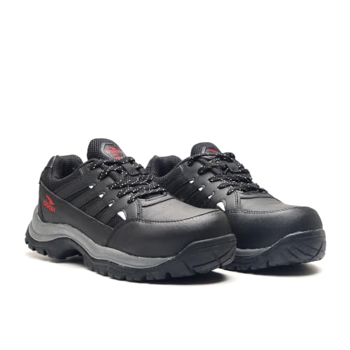 Image of ASIAN Protective-01 Men's Safety Shoes | Breathable Mesh Upper, Heavy-Duty Grip Sole, Lace-Up Work Shoes for Construction & Factory Use
