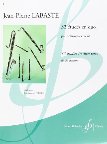 32 Etudes en Duos pour clarinettes en si bémol