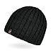 Produktbild Neverless® Beanie Herren Strick-Mütze Winter-Mütze Rippstrick Optik schwarz