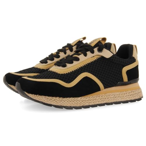 Sneakers Negras Estilo MEDITERRÁNEO para Mujer RUKAJ