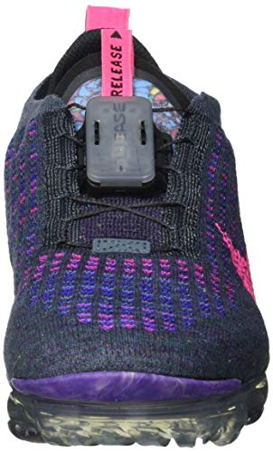 NIKE Women's W AIR Vapormax 2020 FK Running Shoe, Dk Raisin Pink Blast Black Blue Fox Concord Fireberry, 6.52