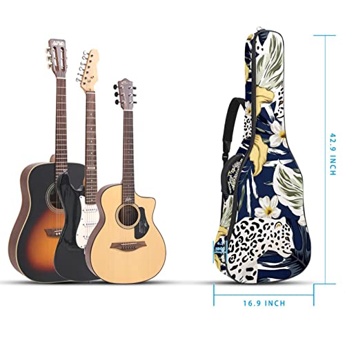 Étui rembourré pour guitare classique et acoustique Motif lys blanc dessiné à la main, Multicolore 04, 42.9×16.9×4.7 in… - Les Beatles, Paul McCartney, John Lennon, RIngo Starr, George Harrison Étui rembourré pour guitare classique et acoustique Motif lys blanc dessiné à la main, Multicolore 04, 42.9x16.9x4.7 in… – Image 6