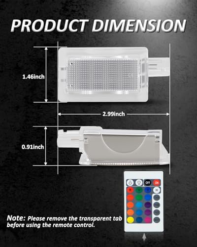 Luces LED RGB para puertas compatibles Dodge 2001-2020 miniatura 6
