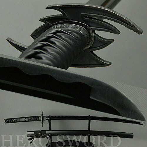 YL Sword Black Dead God Japanese Samurai Sword Hand-Sharpened T10 Blade Katana Full Tang
