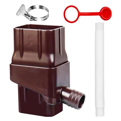 Desviador de lluvia para bajante, de recolección de agua de lluvia | Juego de desviador de barril de lluvia - Peso ligero, desviador ajustable, fácil instalación, eficiente desvío de recogida
