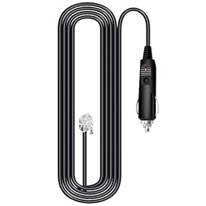 Radar Straight Power Cord Compatible with Uniden R3 R7 R1 Radar Detector, for Passport 9500i/7500S/8500/7500/6800, Radar…