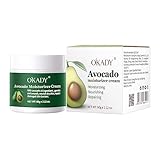 AESTHTANY OKADY Organic Avocado Nourish & Glow Face Moisturizer Facial Cream for Unisex Repair Skin Nourishing Face 60g / 2.12 Ounce | Anti-Wrinkle，Skin Plumper，Moisturizer Avocado Moisturizer
