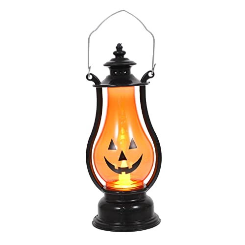 Cabilock Halloween Pumpkin Handheld Lantern for Pumpkin Lights for Halloween Decoration Spooky Lantern for Parties Trick Treat Events and Home Decor