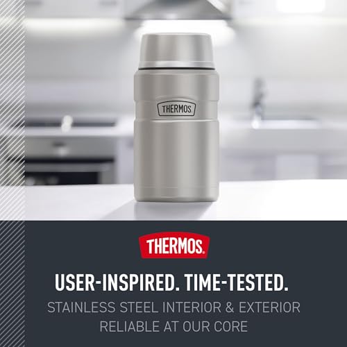 Image of THERMOS Stainless King Vacuum-Insulated Food Jar, 24 Ounce, Matte Teal