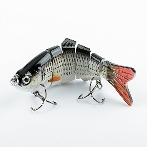 DINHAND Multi Jointed Life-like Swimbait Hard Fishing Lure Bass Bait