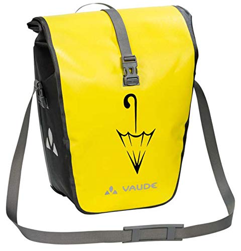 VAUDE Aqua Back Single Sondermodell mit Schirmlogo Hinterradtasche Gepäckträgertasche, Canary SE