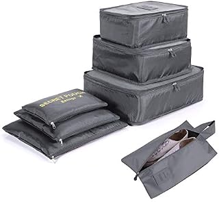 Packing Cubes for Suitcase 8 Sizes Suitcase Organizer Bags 8 pcsBeige