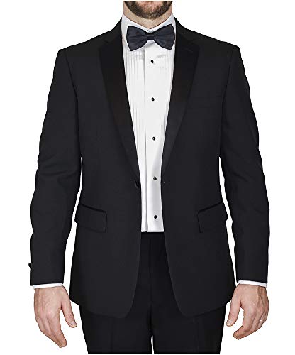 Sir Gregory Men's Fitted Tuxedo Jacket 1 Button Tux Blazer with Satin Notch Lapel2