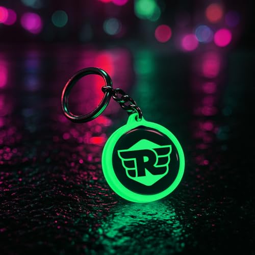 Image of Mi Glow Store Glow in Dark Keychain for Bike Men | Gift for Man | Bike Accessories | Charges in Light Glows in Dark | Key chain for Bike