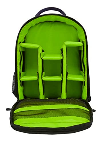 PROUDME™ DSLR Camera Bag, Lightweight DSLR Backpack, Lens Accessories Carry Case for All DSLR Cameras-(Green)-Made in India