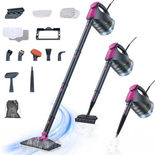 ScrubWiz 10-in-1 Steam Cleaner, Steam Mop & Detachable...