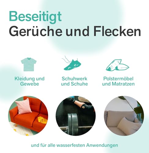 BactPro - BactHome - Beseitigt Gerüche, Schweiß- und Urinflecken von Matratzen, Kleidung, Schuhen und Sportgeräten - BactPro Bio-Aktivator - Spray 700 ml